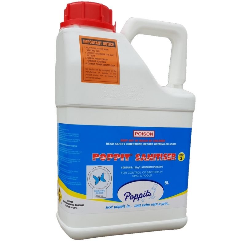 Poppit Sanosil Pool & Spa Sanitiser Crystal Clear Pools