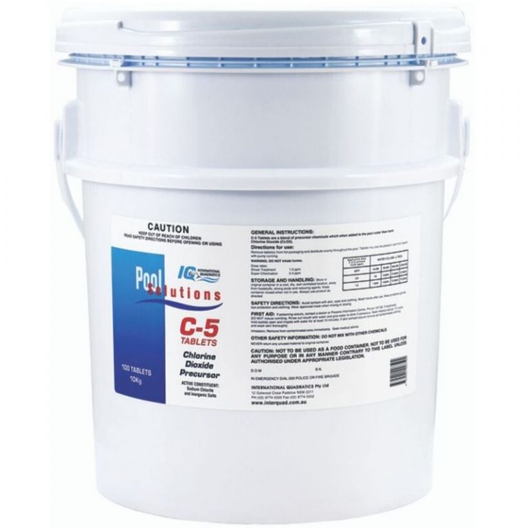 C5 Chlorine Dioxide Precursor Tablets Crystal Clear Pools