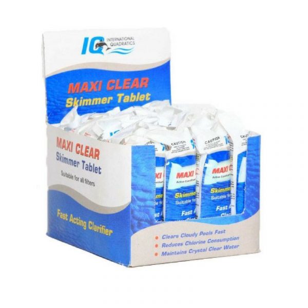 box of maxi clear tablets