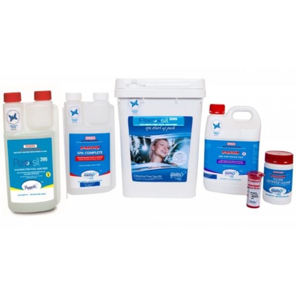 Poppits Peroxil 395 Start Up Kit Chlorine Free Crystal Clear Pools