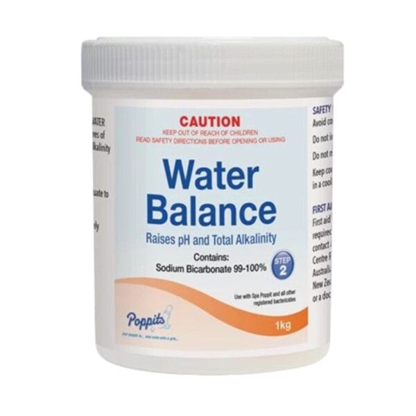 Tub of poppits water balance